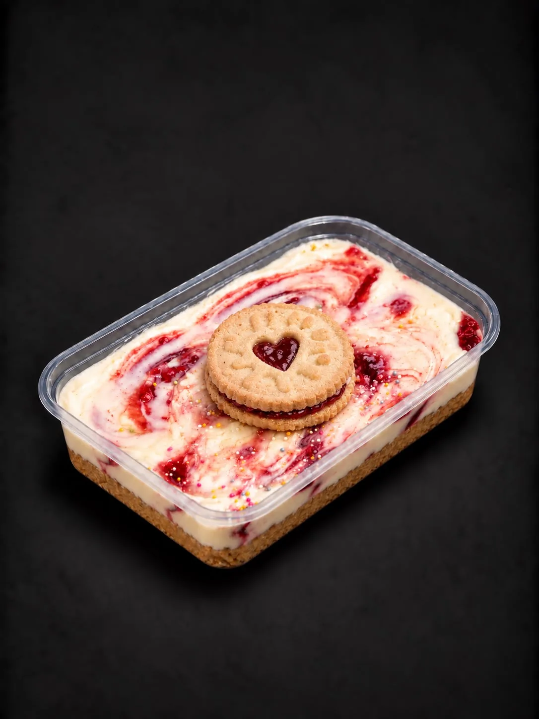 Jammy Dodger Protein Cheesecake